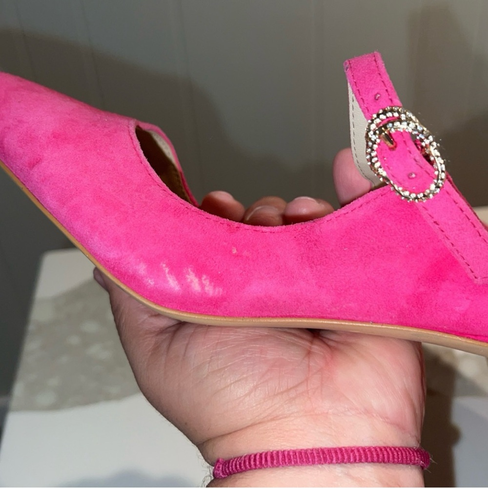 STUART WEITZMAN Pink Suede Heel - Picture 10 of 12
